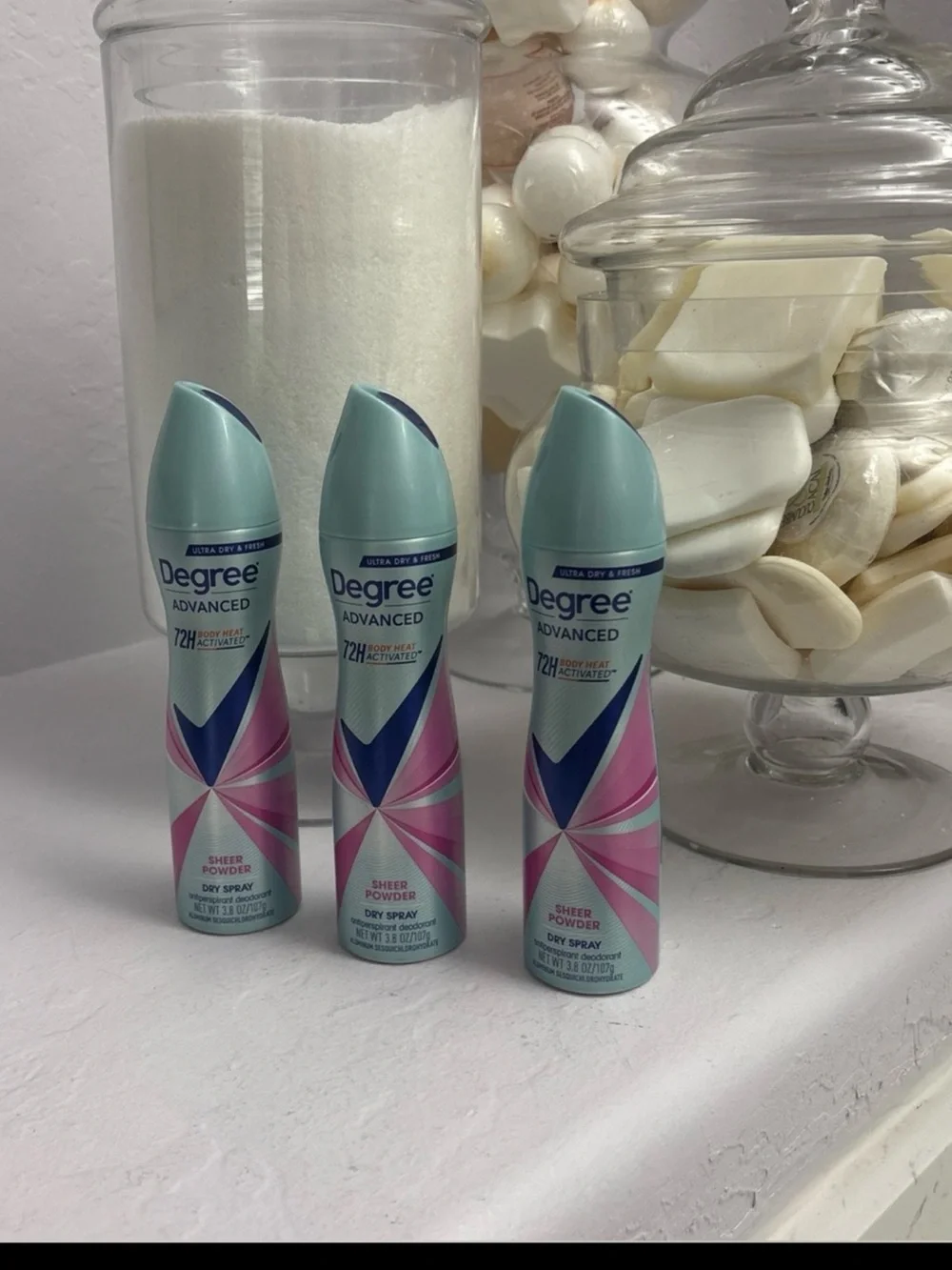 3 Degree Advanced 72H Sheer Powder Dry Spray Antiperspirant Deodorant Bin Deal